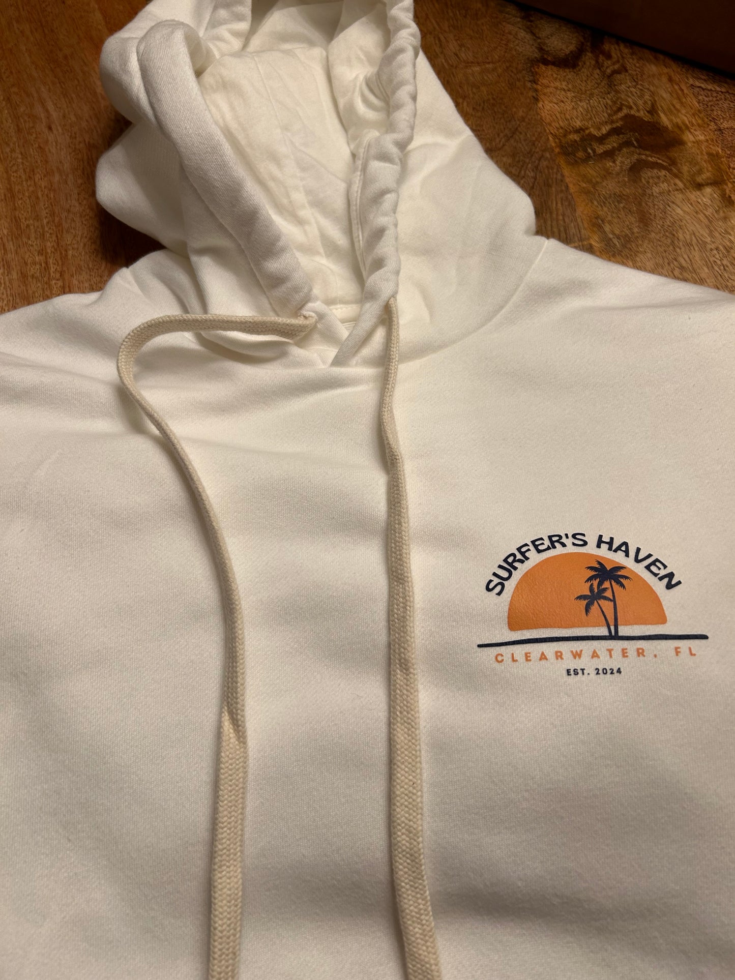 White Surfer's Haven Hoodie